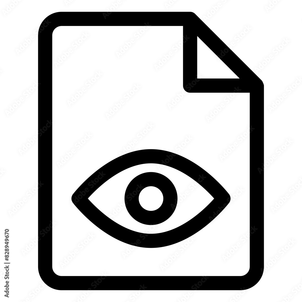 eye line icon vector illustration isolated on white background eye line icon vector illustration isolated on white background