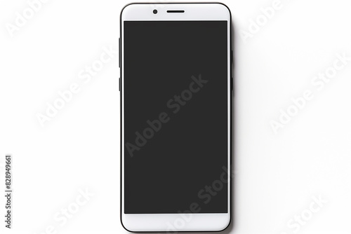 Photo smartphone on white background clipping path