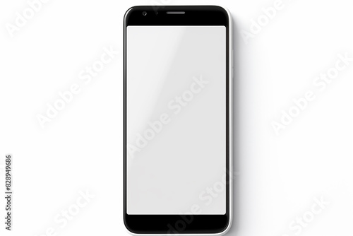 Photo smartphone on white background clipping path