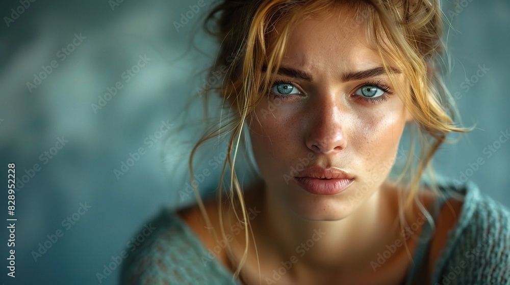 woman with a steely resolve, her determination to overcome obstacles evident in her unwavering gaze woman with a steely resolve, her determination to overcome obstacles evident in her unwavering gaze