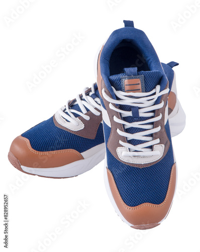 Sneakers sport shoes isolated on a white background. Casual footwear
