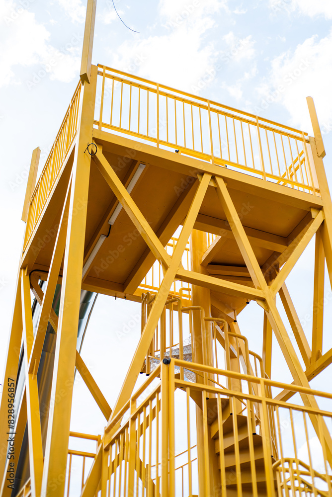 Obraz premium Building metal constructions, stairs, outdoor