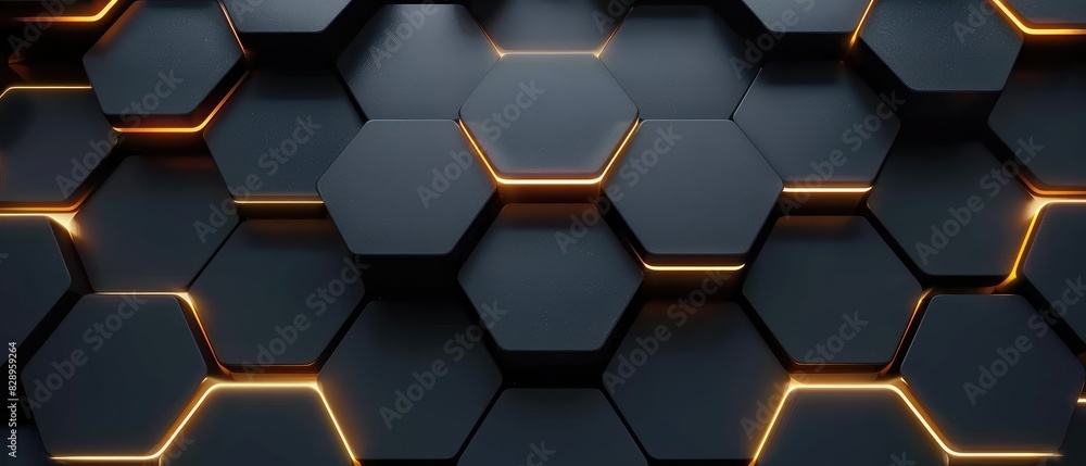 luxury hexagonal abstract black metal background with golden light design concept header web cover poster banner presentation template luxury hexagonal abstract black metal background with golden light design concept header web cover poster banner presentation template