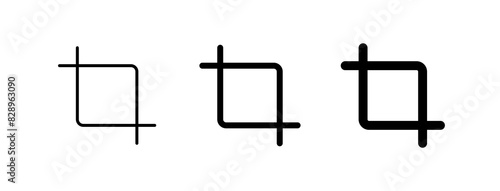 Editable crop tool vector icon. Part of a big icon set family. Perfect for web and app interfaces, presentations, infographics, etc
