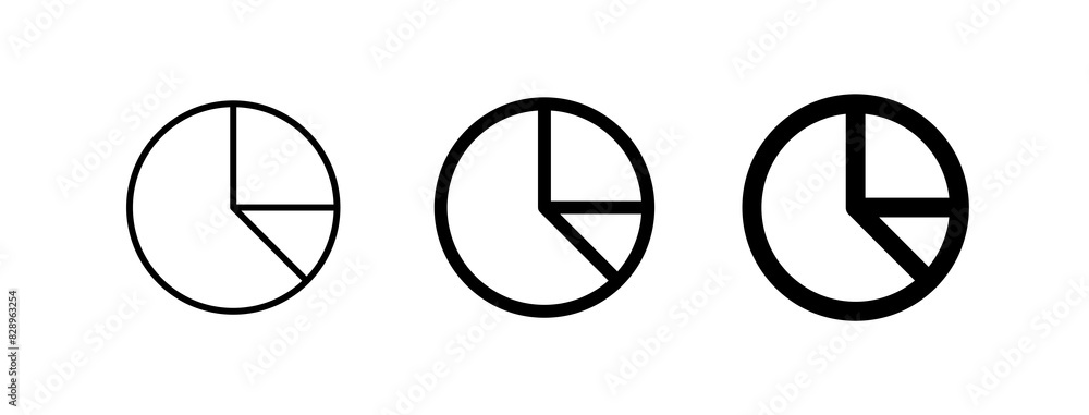 Editable pie chart vector icon. Part of a big icon set family. Perfect for web and app interfaces, presentations, infographics, etc Editable pie chart vector icon. Part of a big icon set family. Perfect for web and app interfaces, presentations, infographics, etc