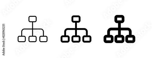 Editable organization chart vector icon. Part of a big icon set family. Perfect for web and app interfaces, presentations, infographics, etc