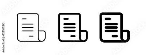 Editable document vector icon. Part of a big icon set family. Perfect for web and app interfaces, presentations, infographics, etc