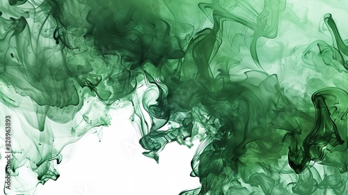 Green Watercolor Background Artistic Hand-Painted
