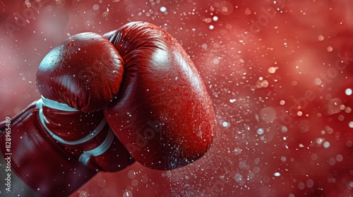 Red Boxing Gloves in Artwork