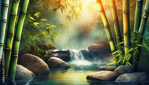bamboo in water