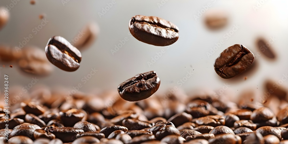 Coffee Bean Cascade: Perfect for Coffee Enthusiasts and Promotions. Concept Coffee Culture, Promotional Events, Unique Coffee, Enthusiasts, Bean Cascade Coffee Bean Cascade: Perfect for Coffee Enthusiasts and Promotions. Concept Coffee Culture, Promotional Events, Unique Coffee, Enthusiasts, Bean Cascade