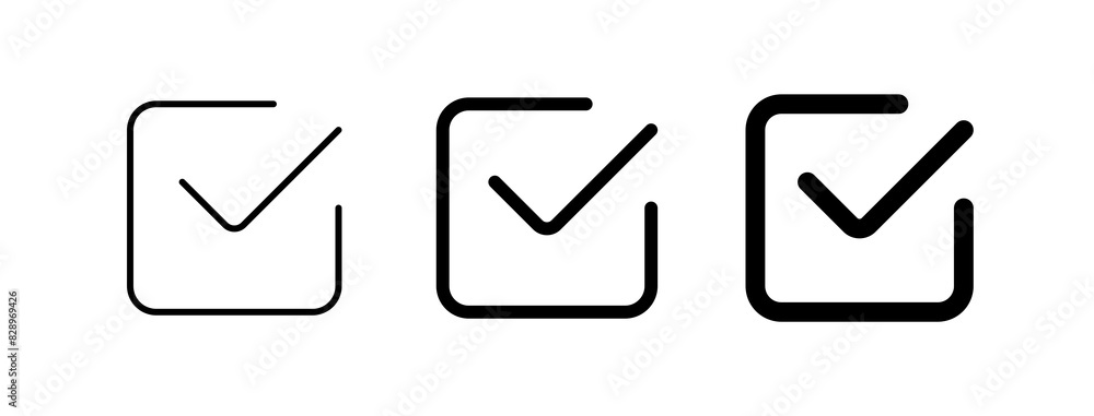 Editable check box vector icon. Part of a big icon set family. Perfect for web and app interfaces, presentations, infographics, etc Editable check box vector icon. Part of a big icon set family. Perfect for web and app interfaces, presentations, infographics, etc