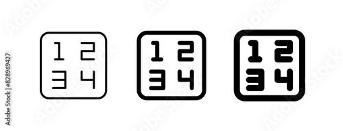 Editable number vector icon. Part of a big icon set family. Perfect for web and app interfaces, presentations, infographics, etc