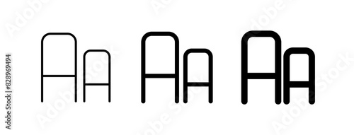 Editable font size vector icon. Part of a big icon set family. Perfect for web and app interfaces, presentations, infographics, etc