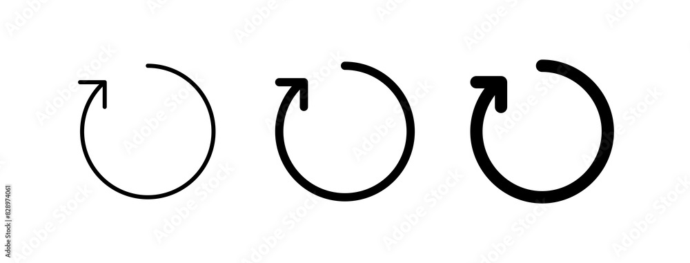 Editable vector refresh arrow icon. Part of a big icon set family. Perfect for web and app interfaces, presentations, infographics, etc Editable vector refresh arrow icon. Part of a big icon set family. Perfect for web and app interfaces, presentations, infographics, etc