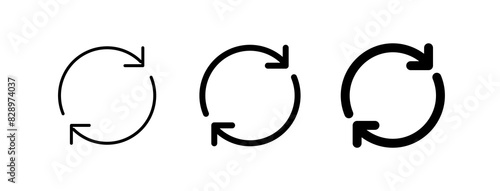 Editable vector sync arrows icon. Part of a big icon set family. Perfect for web and app interfaces, presentations, infographics, etc