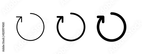 Editable vector refresh arrow icon. Part of a big icon set family. Perfect for web and app interfaces, presentations, infographics, etc