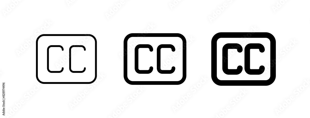 Editable close captioning sign vector icon. Part of a big icon set family. Perfect for web and app interfaces, presentations, infographics, etc