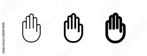 Editable stop, sign language vector icon. Part of a big icon set family. Perfect for web and app interfaces, presentations, infographics, etc