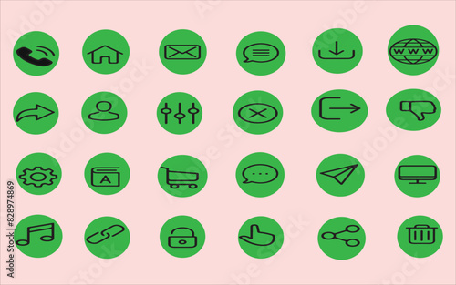 Vectorize symbol icon for social media