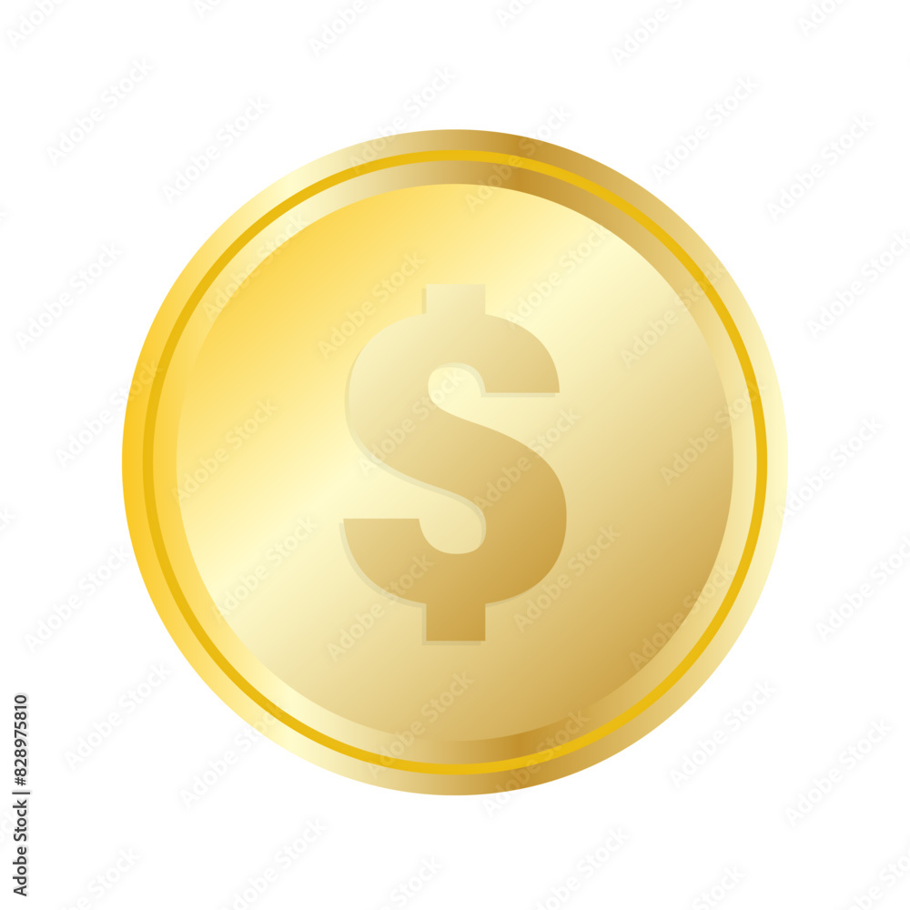 Coins isolated on white background , Vector illustration EPS 10 Coins isolated on white background , Vector illustration EPS 10