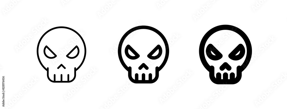 Editable vector danger skull icon. Part of a big icon set family. Perfect for web and app interfaces, presentations, infographics, etc Editable vector danger skull icon. Part of a big icon set family. Perfect for web and app interfaces, presentations, infographics, etc