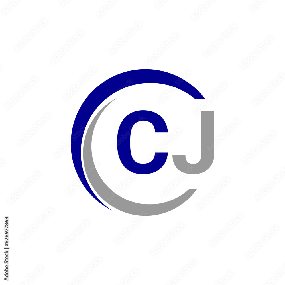 Obraz premium Alphabet letters Initials Monogram logo CJ, INITIAL Letter CJ logo design, template vector illustration. CJ Initial Letter Logo design vector template, Graphic Alphabet Symbol for Corporate Business .