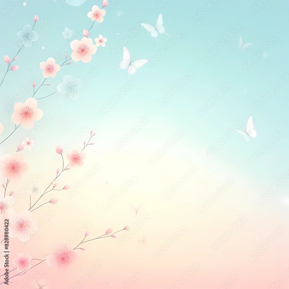 beautiful bacground bungga and beautiful Generative AI