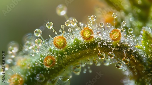 Cannabis Trichomes Close-Up  Potency and Detail