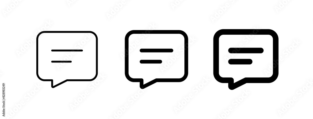 Vector text message icon. Black, white background. Perfect for app and web interfaces, infographics, presentations, marketing, etc. Vector text message icon. Black, white background. Perfect for app and web interfaces, infographics, presentations, marketing, etc.