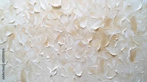 Textured surface with an abstract, impasto painting style. The paint is thickly applied, creating a three-dimensional effect with peaks and valleys