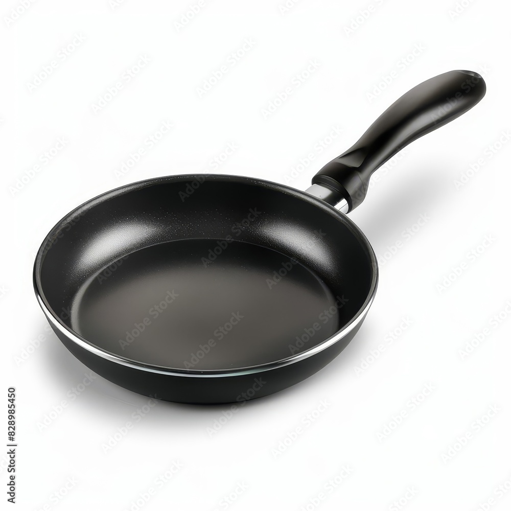 Nonstick pan isolated solid white background, kitchen essentials Nonstick pan isolated solid white background, kitchen essentials