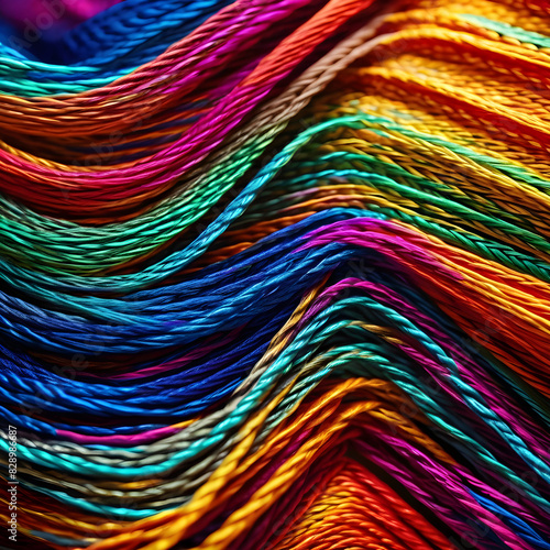 Vibrant Spectrum of Embroidery Threads