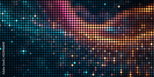 A Multitude of Colorful Transparent Dots Backdrop