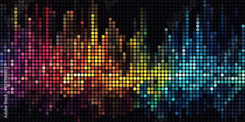 A Multitude of Colorful Transparent Dots Backdrop