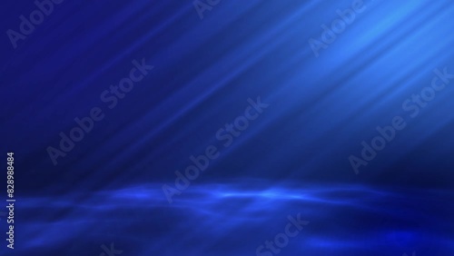 the sun's rays shine in the depths of the ocean and are reflected, abstract background