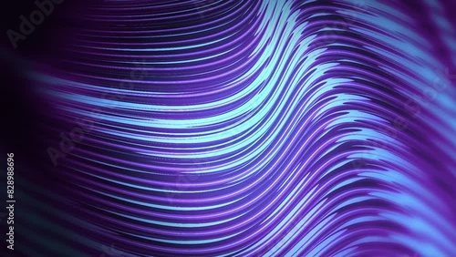 chrome waves in a looping motion, abstract background
