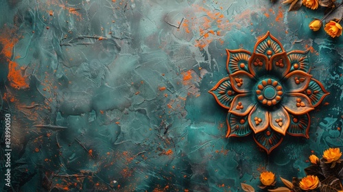 Painting of Orange Flowers