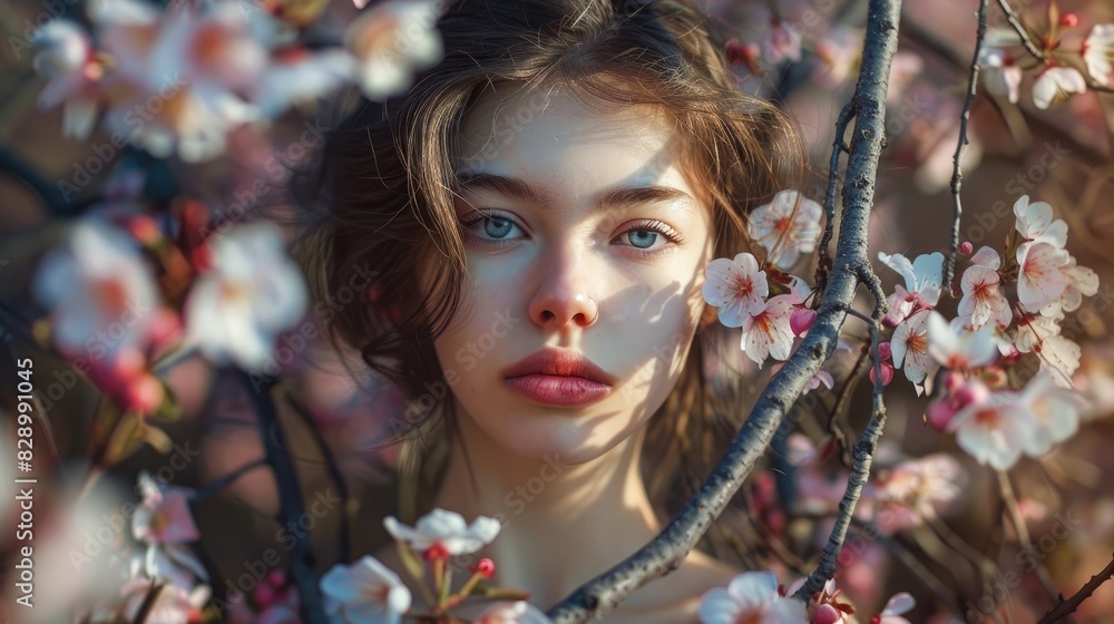 Girl in the season of spring Girl in the season of spring