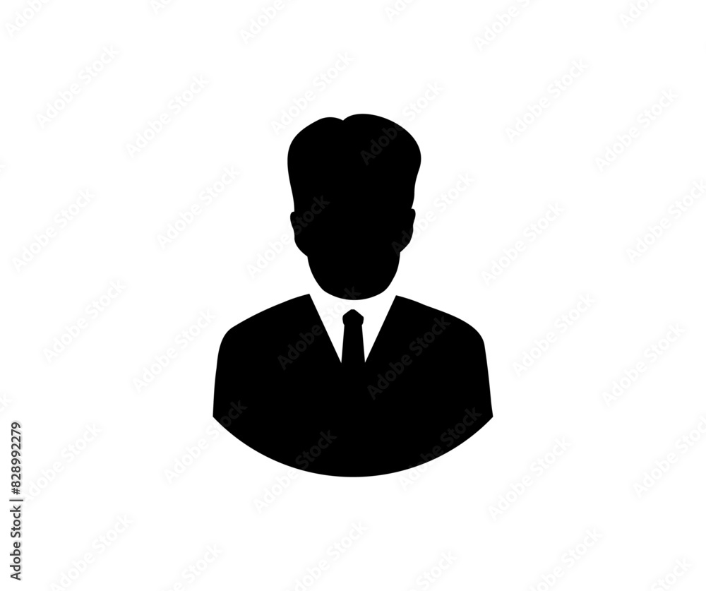 Businessman icon. Male face silhouette or icon. Man avatar profile. Unknown or anonymous person vector design and illustration. Businessman icon. Male face silhouette or icon. Man avatar profile. Unknown or anonymous person vector design and illustration.