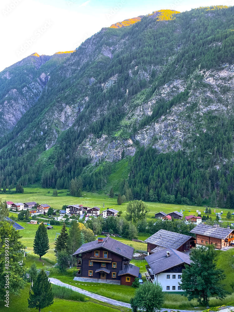 Village in the mountains Alps, Tirol, Austria. Village in the mountains Alps, Tirol, Austria.