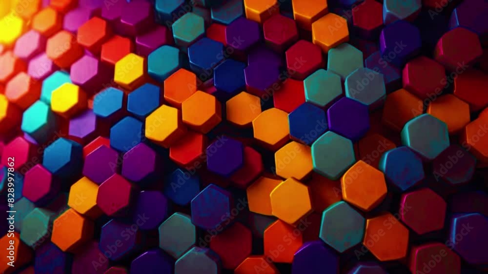 Cubes start as a flat, multicolored mosaic and then explode into a dynamic dance, recombining into new patterns, 4K background High-Quality Animation Video Cubes start as a flat, multicolored mosaic and then explode into a dynamic dance, recombining into new patterns, 4K background High-Quality Animation Video