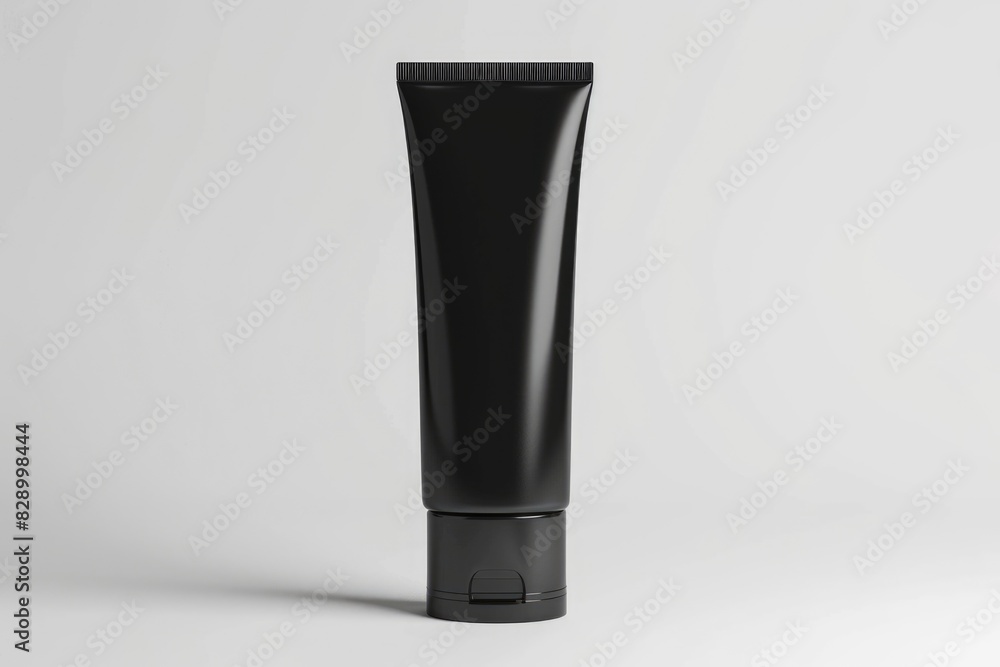 Black Tube. Blank Plastic Cosmetic Tube for Gel Product Packaging Mockup Black Tube. Blank Plastic Cosmetic Tube for Gel Product Packaging Mockup