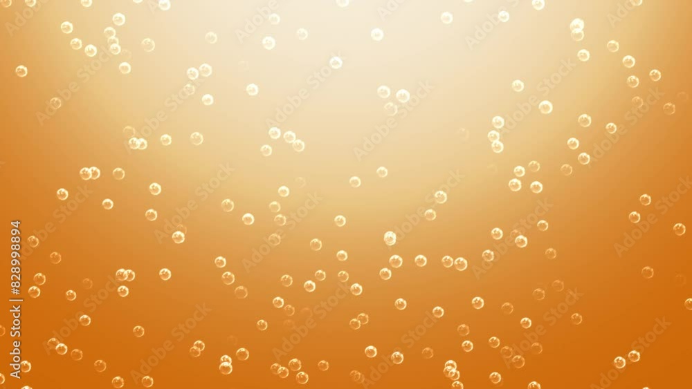 Bubbles float around the golden beer getting poured into a glass, 4K, Loop Bubbles float around the golden beer getting poured into a glass, 4K, Loop