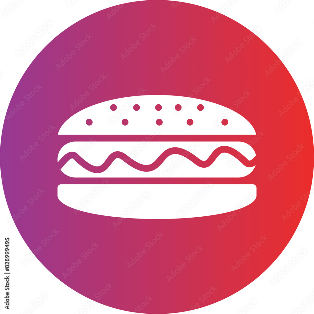 Hot dog Icon style Hot dog Icon style