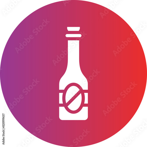 Beer bottle Icon style