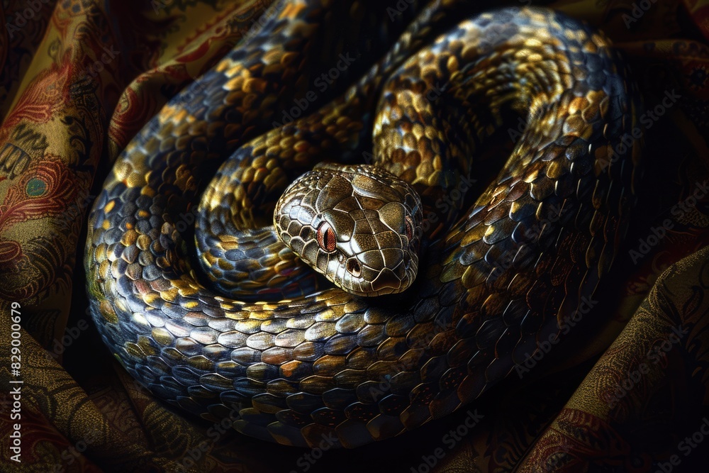 Obraz premium Join or Die: Benjamin Franklin's Warning to British Colonies in America