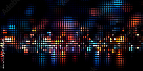 A Multitude of Colorful Transparent Dots Backdrop