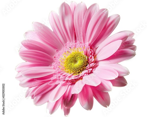 Pink Daisy. Fresh Pink Gerbera Flower on White Background