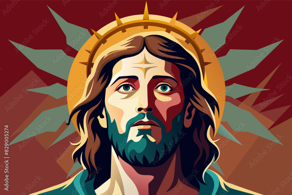 jesus with crown of thorns on his head, Jesus wearing a crown made of thorns on his head. jesus with crown of thorns on his head, Jesus wearing a crown made of thorns on his head.